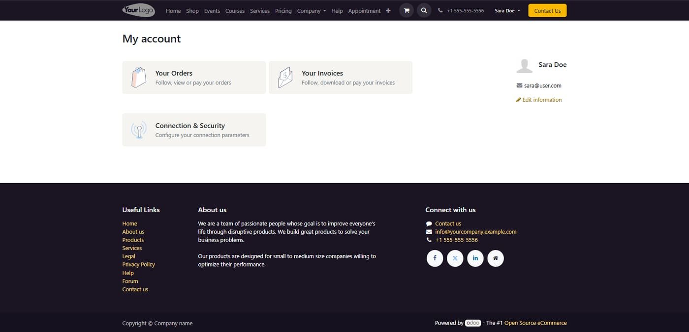 For regular "Zoon" accounts, the process is just as smooth. After a successful registration, the user is automatically logged in and taken directly to their personal "My Account" portal.
